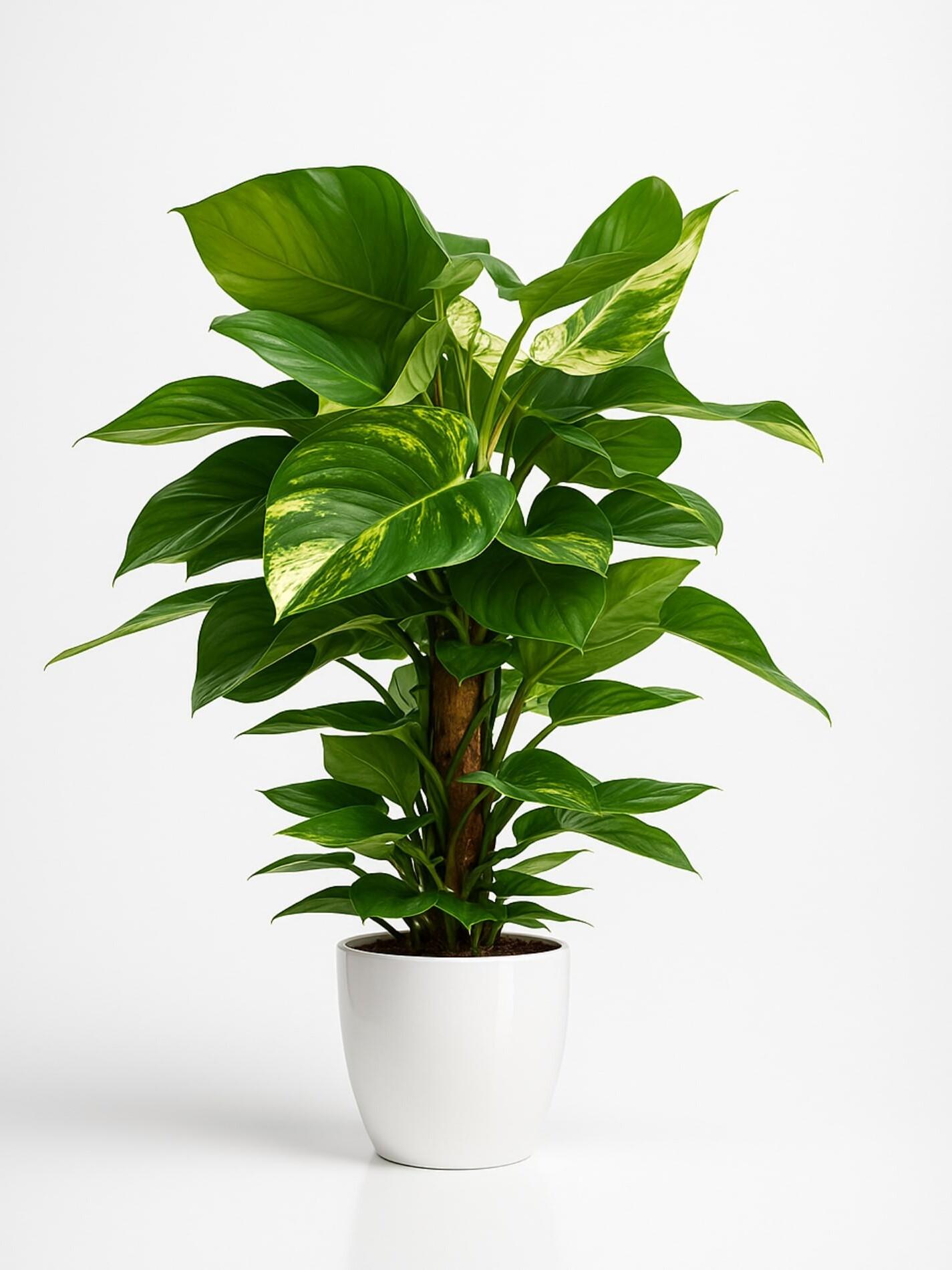 Pothos con tutor en maceta