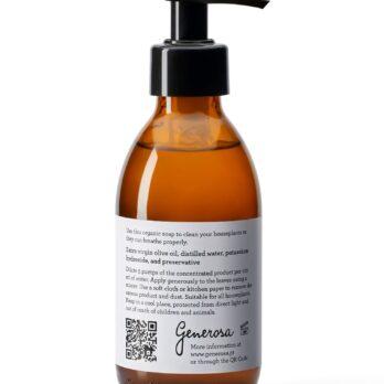 Etiqueta jabón limpiador a base de aceite de oliva